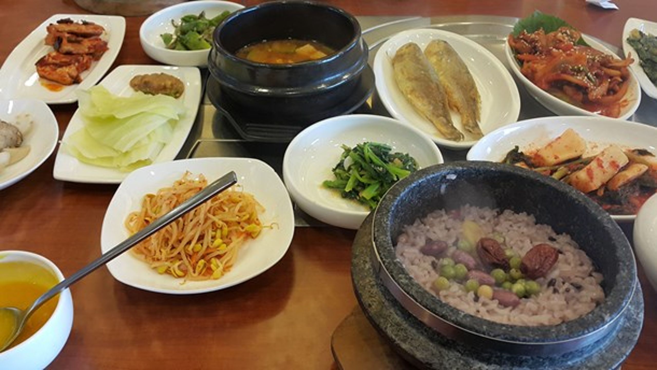 Man får rigelige mængder af Banchan på Sydkoreas restauranter - det er&nbsp;stærke sager!