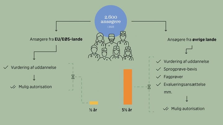 Udenlandske sundhedspersoner snubler i dansk bureaukrati 